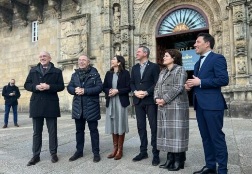 O alcalde visita xunto a Secretaria de Estado o Hostal dos Reis Católicos que comeza en abril as obras de rehabilitación cunha inversión de 13,5 millóns de euros